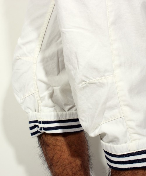 ８(eight)（エイト）の「ボーダー チノ クロップドパンツ ７分丈（チノパンツ・メンズ・ホワイト/ネイビー/ブラウン・MEDIUM/LARGE）」の14枚目の写真