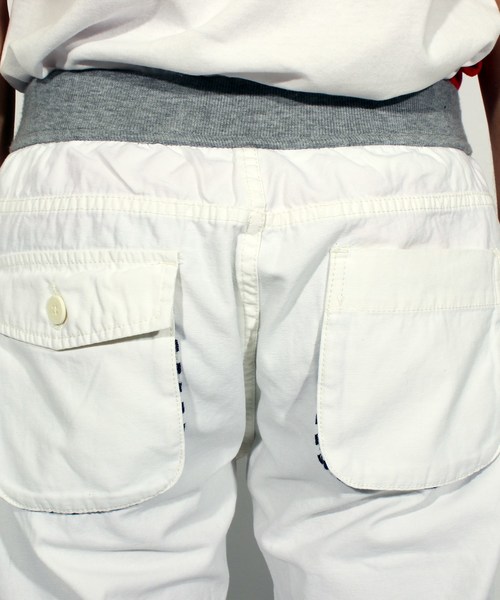 ８(eight)（エイト）の「ボーダー チノ クロップドパンツ ７分丈（チノパンツ・メンズ・ホワイト/ネイビー/ブラウン・MEDIUM/LARGE）」の16枚目の写真