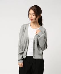 AMERICAN HOLIC | ・長袖ワッフル編みVネックカーディガン(カーディガン/ボレロ)