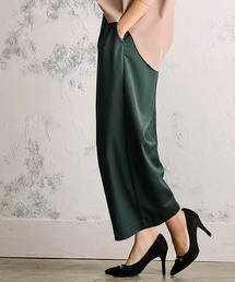 Pierrot | 360°美脚見え ワイドパンツフルレングス センタープレス(その他パンツ)