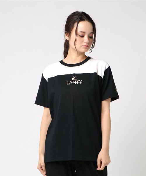 GREEN BOWL（グリーンボウル）の「GREEN BOWL × Lanty Football T-shirts/グリーンボウル × ランティ フットボール Tシャツ（Tシャツ/カットソー・レディース・ホワイト/ブラック/杢グレー・S/M）」の2枚目の写真