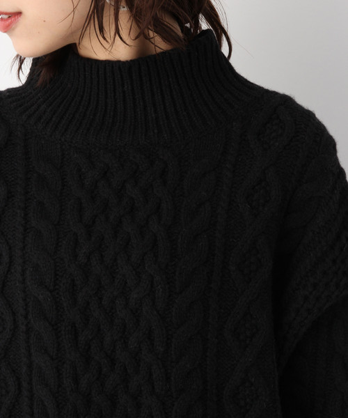 A part by（アパートバイ）の「3GWNアラン/タートルPO 804119（ニット/セーター・レディース・ホワイト/ブラック/ベージュ/ブルー/パープル・FREE）」の14枚目の写真