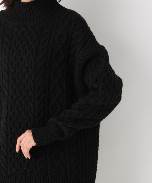 A part by（アパートバイ）の「3GWNアラン/タートルPO 804119（ニット/セーター・レディース・ホワイト/ブラック/ベージュ/ブルー/パープル・FREE）」の15枚目の写真