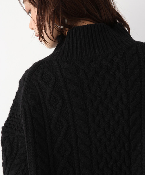 A part by（アパートバイ）の「3GWNアラン/タートルPO 804119（ニット/セーター・レディース・ホワイト/ブラック/ベージュ/ブルー/パープル・FREE）」の18枚目の写真