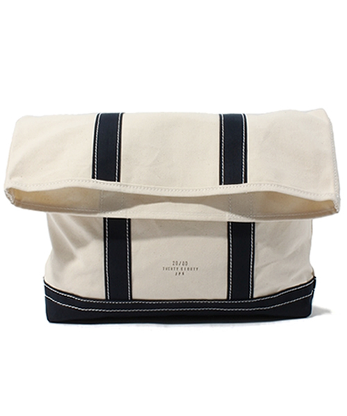 AMERICAN RAG CIE（アメリカンラグシー）の「20/80 トゥエンティーエイティー クラッチバック/102-2/8-D001（クラッチバッグ・メンズ・ブルー系その他/トリコロール/ホワイト系その他/ブラック×グリーン/ホワイト×グリーン/ホワイト×ブラック/ブラック×ホワイト・ONE SIZE）」の3枚目の写真