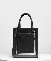 ジップシースルートートバッグ / Zipper See Through Tote Bag