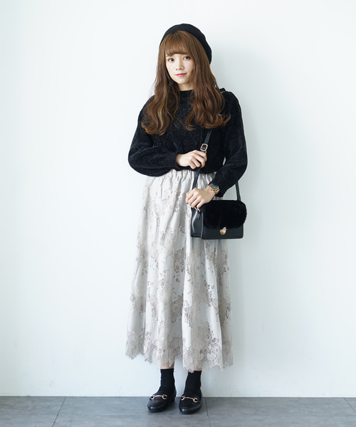 earth music&ecology(アースミュージックアンドエコロジー)の「・ケーブル編みモールニットプルオーバー●(ニット/セーター・レディース・ライトグレー/ブラック/サックスブルー/アイボリー/マスタード/ライトピンク/ブルーグリーン/ピンク系その他2・FREE)」の11枚目の写真