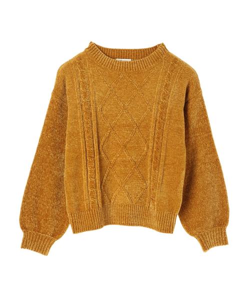 earth music&ecology(アースミュージックアンドエコロジー)の「・ケーブル編みモールニットプルオーバー●(ニット/セーター・レディース・ライトグレー/ブラック/サックスブルー/アイボリー/マスタード/ライトピンク/ブルーグリーン/ピンク系その他2・FREE)」の21枚目の写真