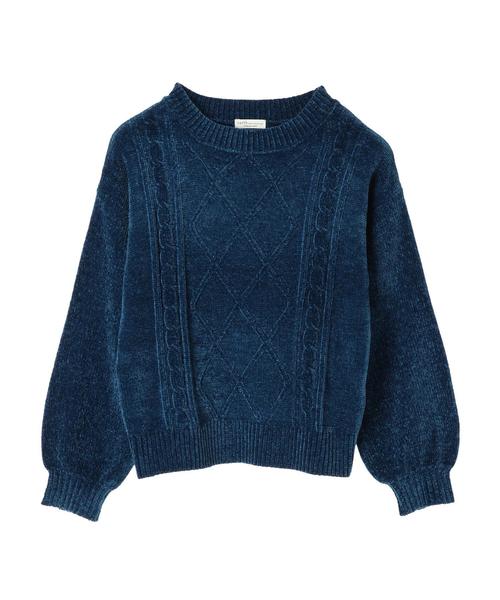 earth music&ecology(アースミュージックアンドエコロジー)の「・ケーブル編みモールニットプルオーバー●(ニット/セーター・レディース・ライトグレー/ブラック/サックスブルー/アイボリー/マスタード/ライトピンク/ブルーグリーン/ピンク系その他2・FREE)」の22枚目の写真