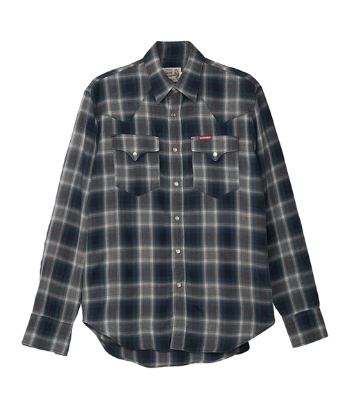 HYSTERIC GLAMOUR（ヒステリックグラマー）の「長袖ウエスタンシャツ（シャツ/ブラウス・メンズ・イエロー系その他/チャコールグレー/ブルー系その他・LARGE/MEDIUM/SMALL）」の3枚目の写真