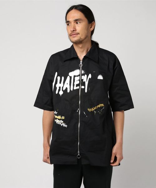 RINGS グラフィティ BIG ZIP シャツ（シャツ/ブラウス）｜JUGLANS（ユグランス）