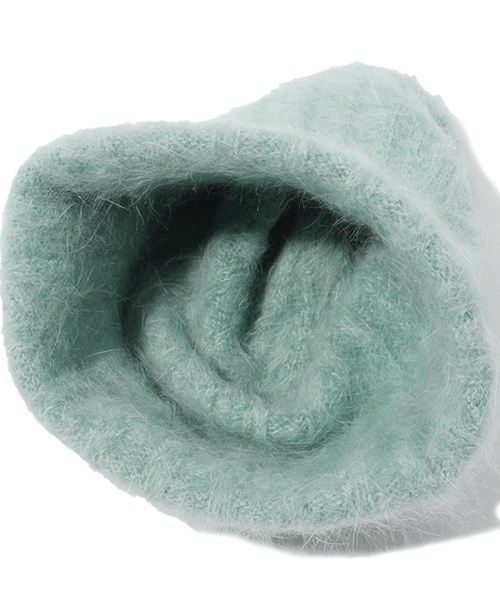 SHIPS for women（シップスフォーウィメン）の「★★アンゴラニット キャップ（ニットキャップ/ビーニー・レディース・ベージュ/ライトグリーン/チャコールグレー・ONE SIZE）」の5枚目の写真