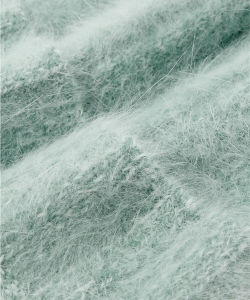 SHIPS for women（シップスフォーウィメン）の「★★アンゴラニット キャップ（ニットキャップ/ビーニー・レディース・ベージュ/ライトグリーン/チャコールグレー・ONE SIZE）」の6枚目の写真