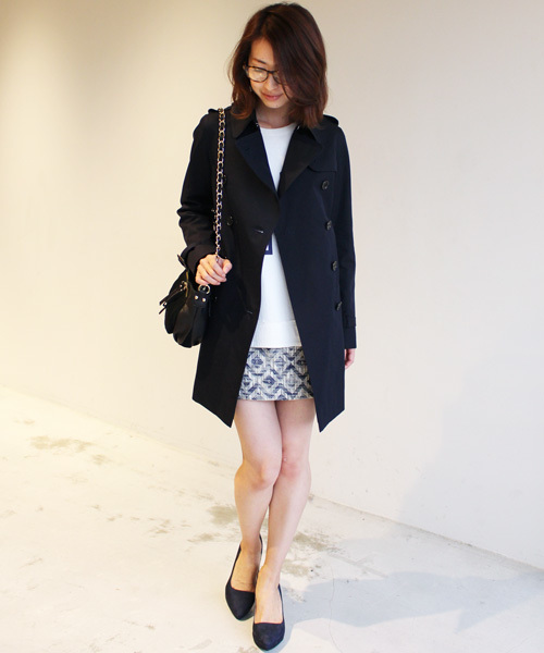 BEAUTY&YOUTH UNITED ARROWS（ビューティーアンドユースユナイテッドアローズ）の「BYTF ∵60/2 ミドルトレンチコート　§◆（トレンチコート・レディース・ベージュ/ネイビー/その他1・SMALL/MEDIUM）」の11枚目の写真