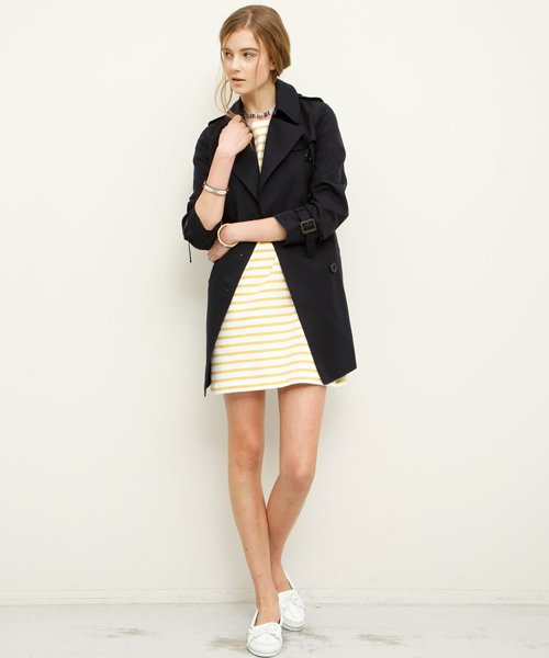 BEAUTY&YOUTH UNITED ARROWS（ビューティーアンドユースユナイテッドアローズ）の「BYTF ∵60/2 ミドルトレンチコート　§◆（トレンチコート・レディース・ベージュ/ネイビー/その他1・SMALL/MEDIUM）」の17枚目の写真