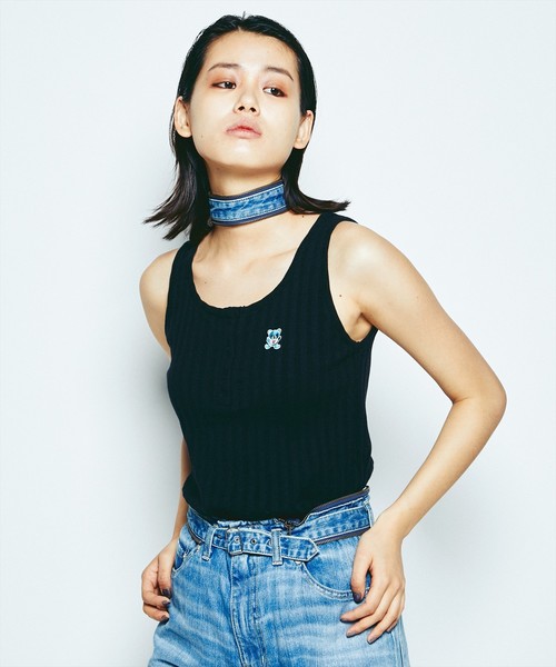 HYSTERIC GLAMOUR（ヒステリックグラマー）の「HYS BEAR刺繍 タンク 