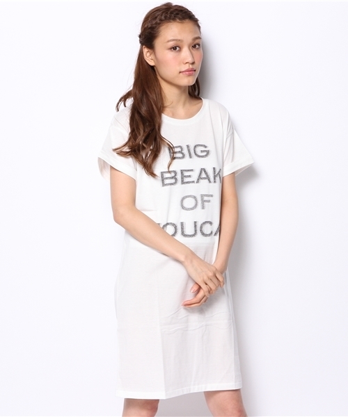 nitca(ニトカ)の「インターシャジャガード T-OP(ワンピース・レディース・ホワイト/キナリ/サックスブルー/ネイビー・FREE)」の2枚目の写真