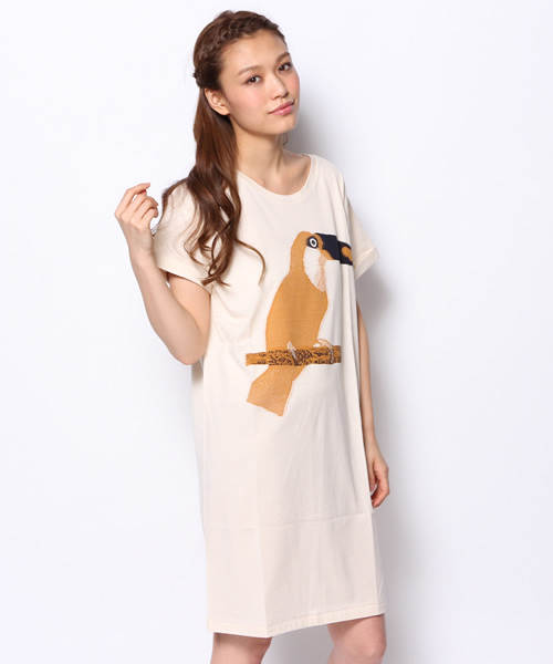 nitca(ニトカ)の「インターシャジャガード T-OP(ワンピース・レディース・ホワイト/キナリ/サックスブルー/ネイビー・FREE)」の3枚目の写真