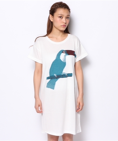 nitca(ニトカ)の「インターシャジャガード T-OP(ワンピース・レディース・ホワイト/キナリ/サックスブルー/ネイビー・FREE)」の11枚目の写真