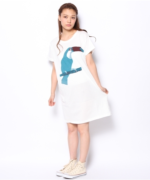 nitca(ニトカ)の「インターシャジャガード T-OP(ワンピース・レディース・ホワイト/キナリ/サックスブルー/ネイビー・FREE)」の14枚目の写真