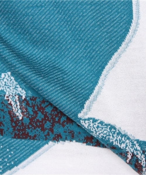 nitca(ニトカ)の「インターシャジャガード T-OP(ワンピース・レディース・ホワイト/キナリ/サックスブルー/ネイビー・FREE)」の10枚目の写真