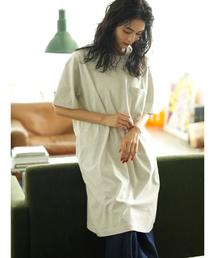 CRAFT STANDARD BOUTIQUE | OE天竺クルーネック半袖カットワンピース●(ワンピース)