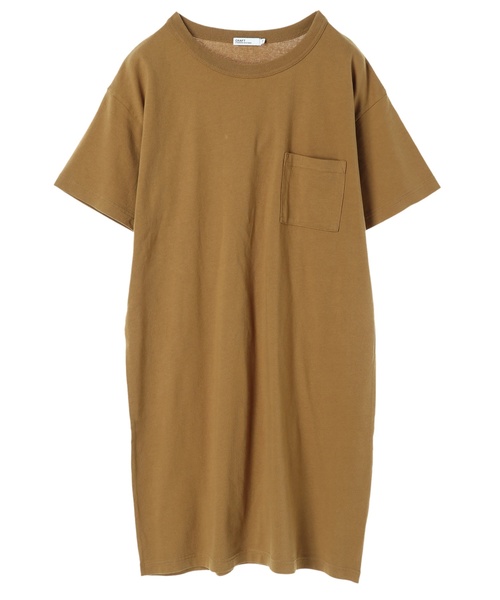 CRAFT STANDARD BOUTIQUE(クラフトスタンダードブティック)の「OE天竺クルーネック半袖カットワンピース●(ワンピース・レディース・チャコールグレー/ブルー/グリーン/ホワイト系その他/マスタード・M/L)」の20枚目の写真