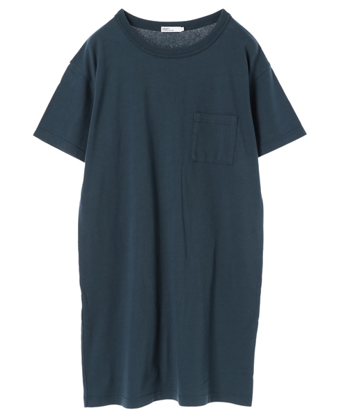 CRAFT STANDARD BOUTIQUE(クラフトスタンダードブティック)の「OE天竺クルーネック半袖カットワンピース●(ワンピース・レディース・チャコールグレー/ブルー/グリーン/ホワイト系その他/マスタード・M/L)」の22枚目の写真