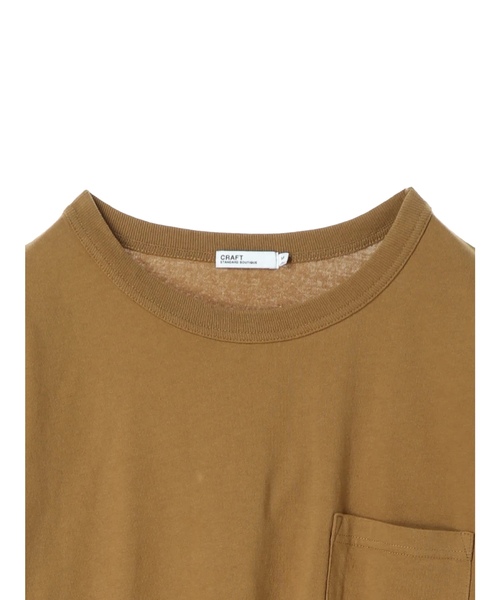 CRAFT STANDARD BOUTIQUE(クラフトスタンダードブティック)の「OE天竺クルーネック半袖カットワンピース●(ワンピース・レディース・チャコールグレー/ブルー/グリーン/ホワイト系その他/マスタード・M/L)」の12枚目の写真