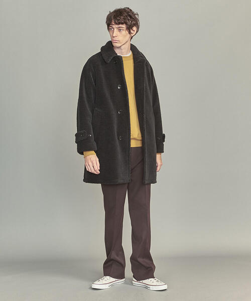 BEAUTY&YOUTH UNITED ARROWS バルカラーコート WEB限定 WARDROBE SMART】PE メルトン バルカラーコート（ステン