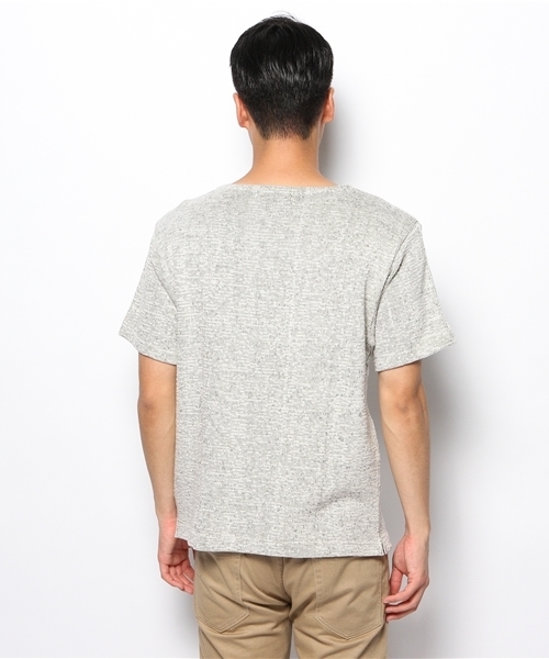 BEAMS T（ビームスティー）の「BEAMS T / インレイジャカード ボートネック（Tシャツ/カットソー・メンズ・ホワイト/ミント・MEDIUM/SMALL/LARGE）」の5枚目の写真