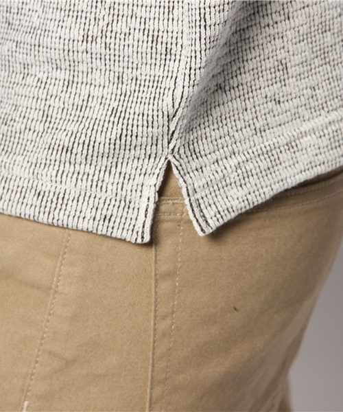 BEAMS T（ビームスティー）の「BEAMS T / インレイジャカード ボートネック（Tシャツ/カットソー・メンズ・ホワイト/ミント・MEDIUM/SMALL/LARGE）」の9枚目の写真