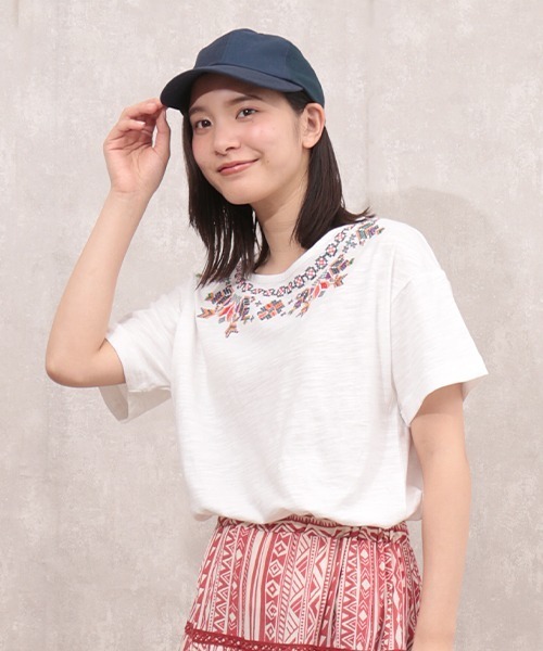 チチカカ(チチカカ)の「切替えキャップ(キャップ・レディース・ベージュ/ネイビー/レッド・FREE)」の12枚目の写真