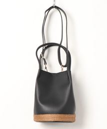 INTERPLANET | 合皮＊ジュートＢＡＧ(ショルダーバッグ)
