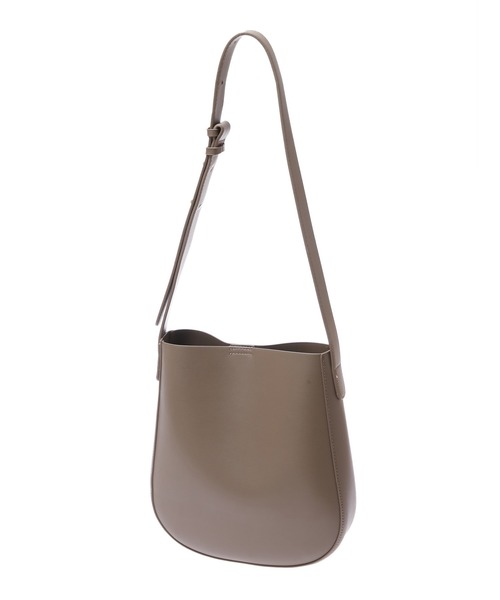 Edit Sheen（エディットシーン）の「ポーチ付きプレーンサークルシルエットショルダー（ショルダーバッグ・レディース・ブラック/グレイッシュベージュ・FREE）」の3枚目の写真