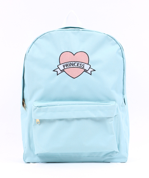 WEGO(ウィゴー)の「WEGO/プリンセス刺繍リュック(バックパック/リュック・レディース・ブラック/サックスブルー/パープル/ピンク・FREE)」の17枚目の写真