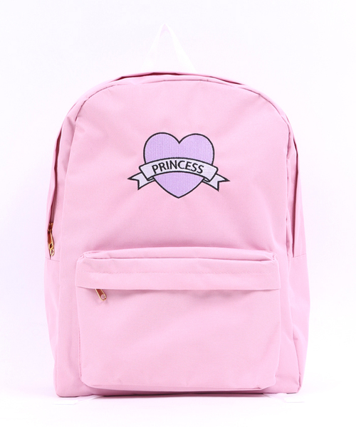 WEGO(ウィゴー)の「WEGO/プリンセス刺繍リュック(バックパック/リュック・レディース・ブラック/サックスブルー/パープル/ピンク・FREE)」の18枚目の写真