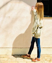 FeeL（フィール）の「FeeL フィール アニリンレザーサイドオープンレースアップフラットシューズ（ドレスシューズ）」