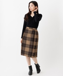 スリットチェックリボンミニスカート（スカート）｜Darich