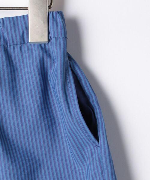 green label relaxing（グリーンレーベルリラクシング）の「〔UVカット〕〔撥水加工〕ソリッド×ストライプ ショートパンツ（その他パンツ・キッズ・コバルトブルー/マスタード・115/105/135/125）」の5枚目の写真