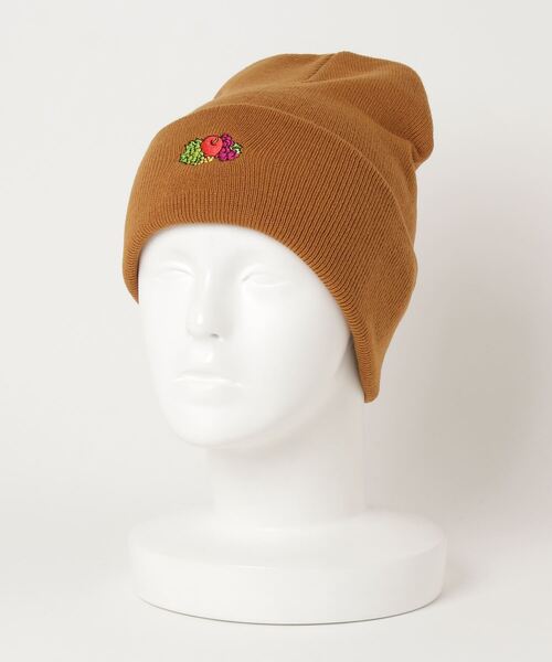 FRUIT OF THE LOOM(フルーツオブザルーム)の「FRUIT OF THE LOOM SIMPLE KNIT CAP(ニットキャップ/ビーニー・レディース・ブラック/パープル/ブラウン/グレー/レッド/オレンジ/ミント・FREE)」の17枚目の写真