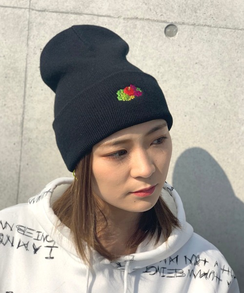 FRUIT OF THE LOOM(フルーツオブザルーム)の「FRUIT OF THE LOOM SIMPLE KNIT CAP(ニットキャップ/ビーニー・レディース・ブラック/パープル/ブラウン/グレー/レッド/オレンジ/ミント・FREE)」の8枚目の写真
