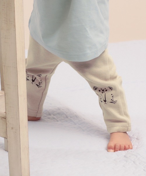 devirock（デビロック）の「ウルトラストレッチアニマル10分丈パンツ（その他パンツ・キッズ・ブルーグレー/カーキ/モカ/ヘザーチャコール/ネイビー/スモークピンク/パープル系その他/ブラック/ベージュ/ブラウン系その他・70cm/120cm/110cm/100cm/80ｃｍ/90cm）」の6枚目の写真