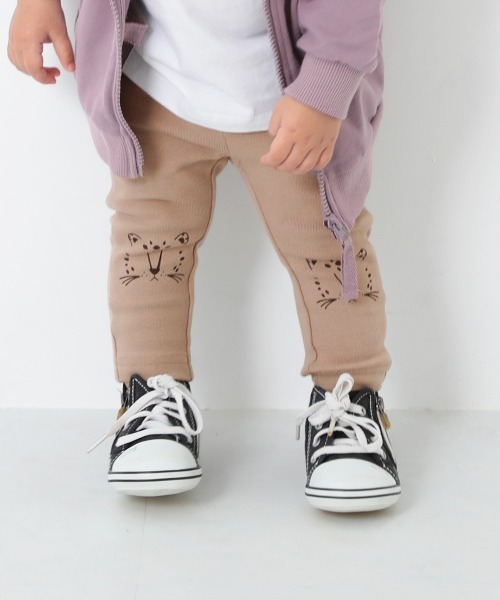 devirock（デビロック）の「ウルトラストレッチアニマル10分丈パンツ（その他パンツ・キッズ・ブルーグレー/カーキ/モカ/ヘザーチャコール/ネイビー/スモークピンク/パープル系その他/ブラック/ベージュ/ブラウン系その他・70cm/120cm/110cm/100cm/80ｃｍ/90cm）」の5枚目の写真