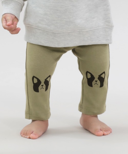 devirock（デビロック）の「ウルトラストレッチアニマル10分丈パンツ（その他パンツ・キッズ・ブルーグレー/カーキ/モカ/ヘザーチャコール/ネイビー/スモークピンク/パープル系その他/ブラック/ベージュ/ブラウン系その他・70cm/120cm/110cm/100cm/80ｃｍ/90cm）」の7枚目の写真