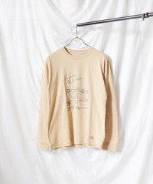 《Naked Rust and other POEMS》手書きプリント 長袖カットソー