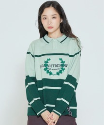 【ROMANTIC CROWN】MODERN LAUREL KNITTED POLO SHIRTS / ロマンティッククラウン ローレル ニット ポロシャツ