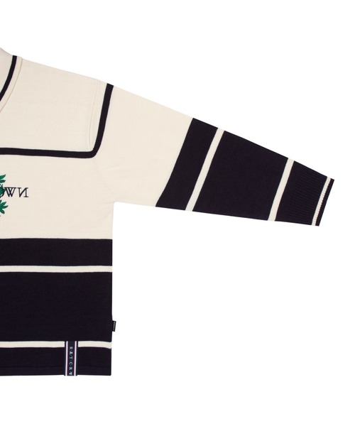 ROMANTIC CROWN（ロマンティッククラウン）の「【ROMANTIC CROWN】MODERN LAUREL KNITTED POLO SHIRTS / ロマンティッククラウン ローレル ニット ポロシャツ（ポロシャツ・メンズ・スカイブルー/ライトグリーン/オートミール・SMALL/MEDIUM/LARGE/X-LARGE）」の22枚目の写真