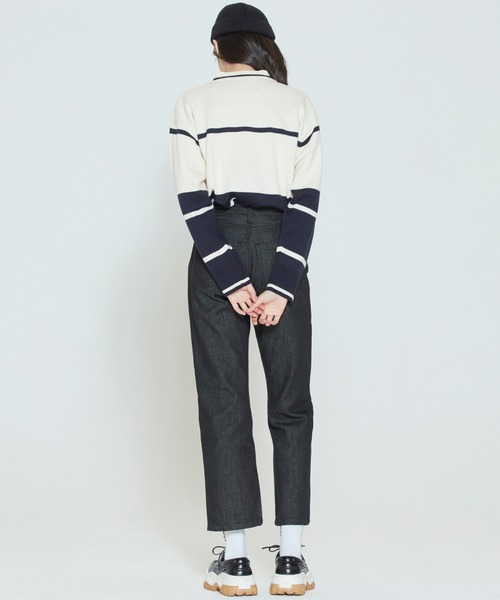 ROMANTIC CROWN（ロマンティッククラウン）の「【ROMANTIC CROWN】MODERN LAUREL KNITTED POLO SHIRTS / ロマンティッククラウン ローレル ニット ポロシャツ（ポロシャツ・メンズ・スカイブルー/ライトグリーン/オートミール・SMALL/MEDIUM/LARGE/X-LARGE）」の14枚目の写真