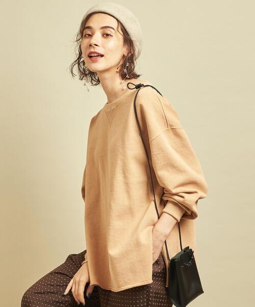 BEAUTY&YOUTH UNITED ARROWS(ビューティーアンドユースユナイテッドアローズ)の「by ※∴ピグメントスウェットプルオーバー ◆(スウェット・レディース・ダークグレー/モカ/シャーベット/ライム・FREE)」の4枚目の写真